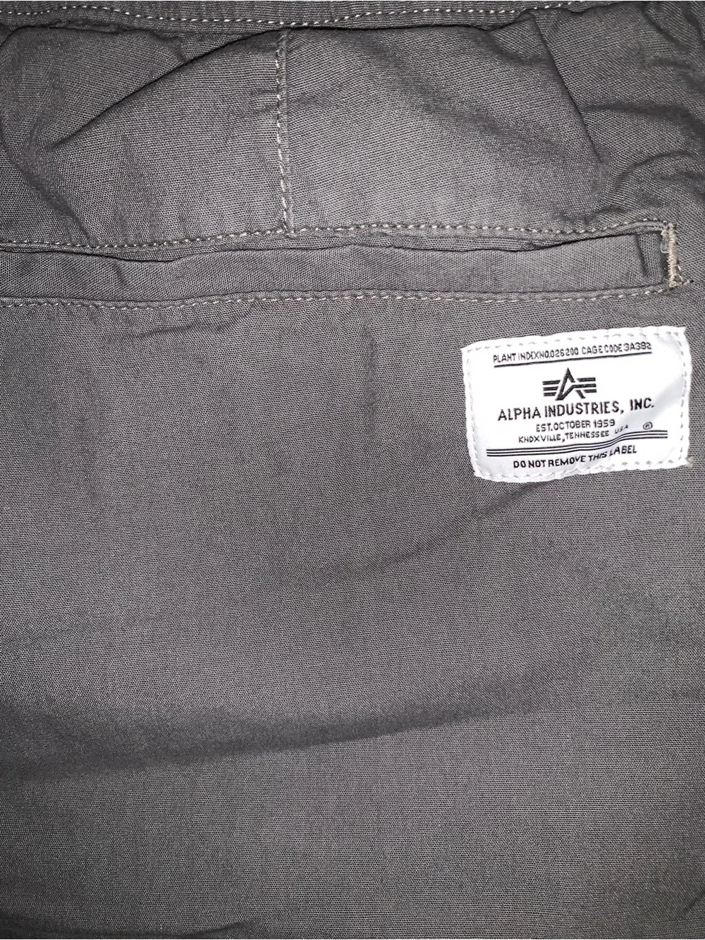 Alpha Industries Deck Cotton Shorts Aircraft Gray Size: X-Large